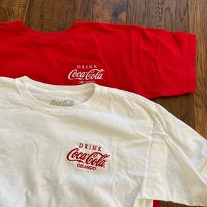 Set of two Coca Cola Orlando T shirts